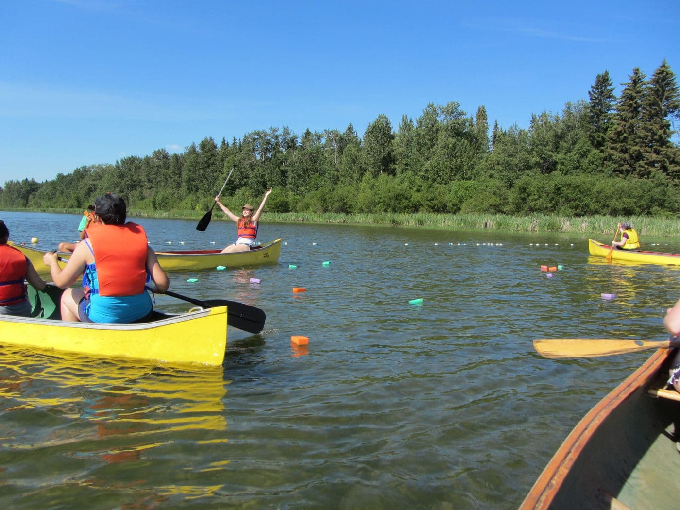 Paddleboarding along Squamish-Estuary, BC.