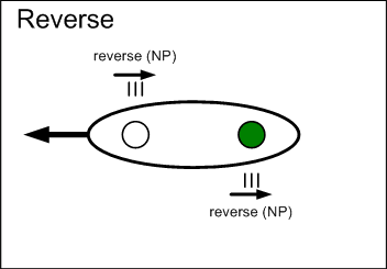 Reverse stroke graphic.