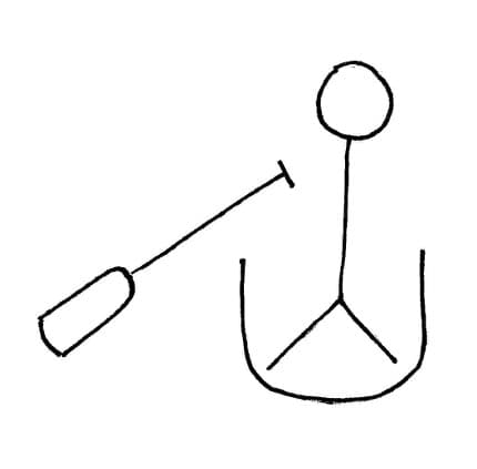 inclined paddle graphic.