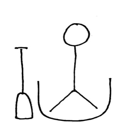 Vertical paddle graphic.